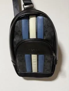 COACH コーチ F67249 ボディバッグ シグネチャー ストライプ メンズのサムネイル