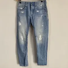 G-STAR RAW ダメージ加工スリムフィットジーンズ