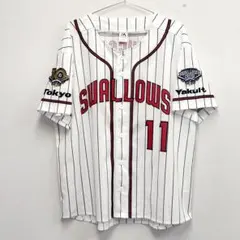 古着 東京ヤクルトスワローズ 奥川恭伸 2022 クルーユニフォーム サイズLのサムネイル