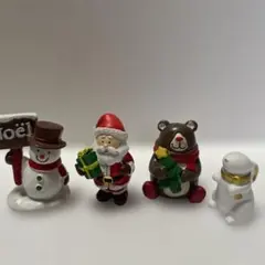クリスマス ミニチュア オーナメント 4点セット