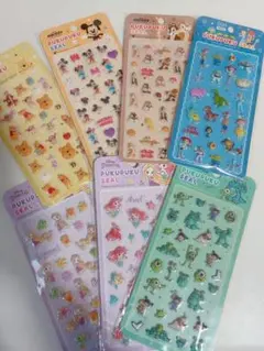 大人気！PUKUPUKUシール　ディズニー　7枚セット