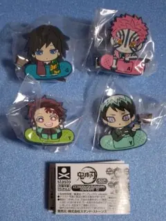 鬼滅の刃 キャラ ばんちょうこう ヘアクリップ 壱 義勇 炭治郎 猗窩座 愈史郎