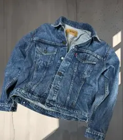 リーバイス 短丈　デニムジャケット　ゆったり　太アーム　y2k ヴィンテージ