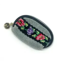 Y512-191　FEILER フェイラー シェニール織 ミニポーチ 小物入れ