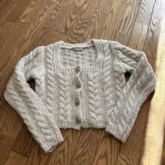 ZARA ケーブル編み 長袖セーター S