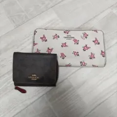 【ジャンク】COACH 二つ折り財布 & 長財布 2点セット