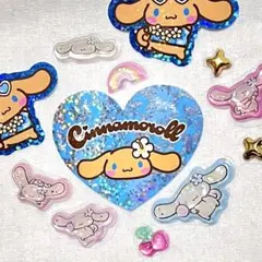 シナモロール　日焼け　ステッカー&うるちゅるポップシールセット