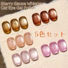 5色セット XEIJAY マグネットジェルネイル