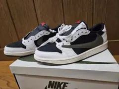 Travis Scott NikeAirJordan1ミディアムオリーブ28cm
