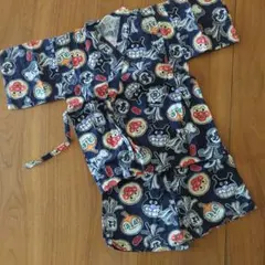 アンパンマン柄甚平 120cm ネイビー