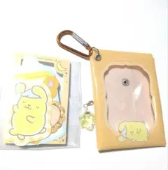 サンリオ　SANRIO　ポムポムプリン　マルチケース＆ステッカーセット