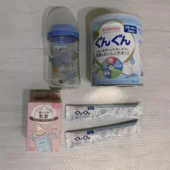 粉ミルク ぐんぐん 紙パック用乳首 Pigeon 哺乳瓶 セット