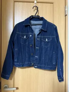 濃紺デニムジャケット ショート丈