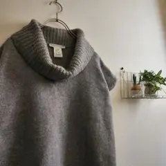 a11 良品 ファビアナフィリッピ カシミヤ＆絹 ニット セーター グレー/40