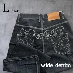 バギーデニム ブラック