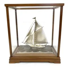 武比古純銀帆船5号レリーフ銀99.9刻印あり箱無し銀13.9g30×32 武比古純銀帆船5号レリーフ銀99.9刻印あり箱無し銀13.9g30×