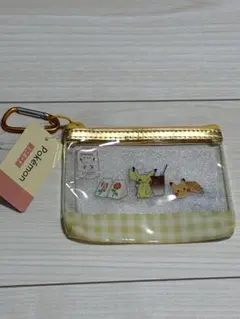 ポケモン ピカチュウ ポーチ カラビナ付き　ビニール