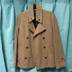 Beno ブラウン ウール ピーコート