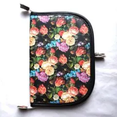 【未使用】 花柄 マルチケース 通帳 診察券 カードケース