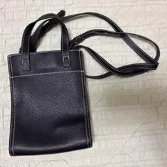 OPAQUE.CLIP ブラックショルダーバッグ