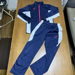 asicsジャージ上下セットSサイズ