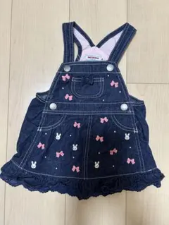 MIKI HOUSE デニムジャンバースカート S