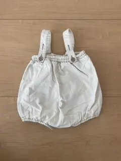 韓国ベビー服 サロペット デニム ホワイト La bom Mサイズ