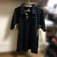 Nike ポロシャツ 黒/金