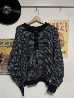 （90〜00s)Java バーズアイ　ヘンリーネック ニット