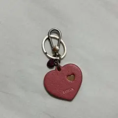 FURLA ハート型キーホルダー ピンク