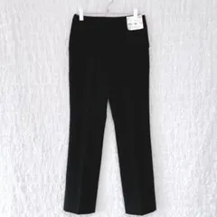 2520【新品タグ付】ユニクロ　感動パンツ　クロップド丈　黒　涼しげ ドライ67