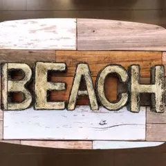 ハンドメイド　アルファベット型多肉リース土台　BEACH