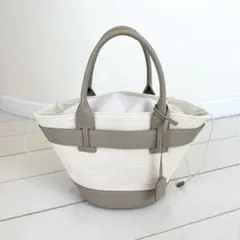Herlipto Palma Tote Bag Taupe かごバッグ - メルカリ