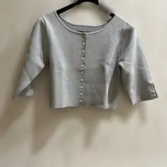 Chico グレー　5部丈　トップスのサムネイル
