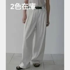 anuans アニュアンス タックフレアカットベスト カットテーパード