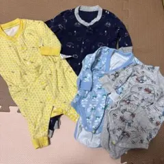 【ユニクロ】カバーオール　ボディスーツ　4点セット　60cm