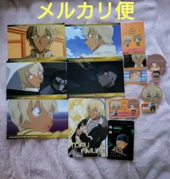 名探偵コナン　安室透　降矢零　バーボン　ポストカード　ステッカー　カード
