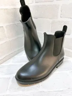 美品！ブラック チェルシー長靴、レインブーツ！23.5