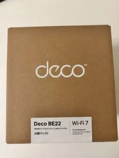 Deco BE22 BE3600 デュアルバンドメッシュWi-Fi 7システム