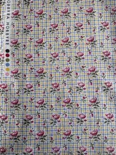 HOBBYRA HOBBYRE 生地 はぎれ 花柄 チェック