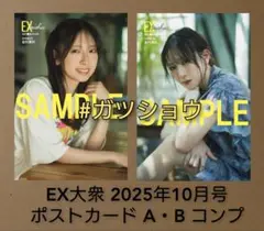 EX大衆 2025年9月号 金村美玖 HMV&BOOKS限定 ポストカード 2種