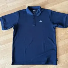 adidas ブラックポロシャツ