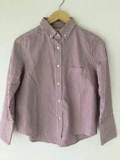 Mila Owen & Thomas Mason 赤ストライプ 長袖シャツ