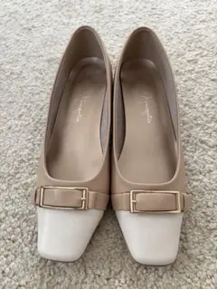 GINZA Kanematsu バイカラー パンプス ローファー