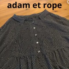 adam et rope ドット柄 長袖 ブラウス 38 日本製のサムネイル