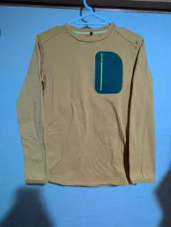 長袖カットソー ベージュ オレンジ