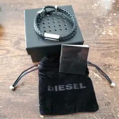 ✨新品タグ付✨DIESEL ディーゼル 2-ZIPALIP ブレスレット レザー 