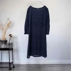 組曲◎レースワンピース ネイビー 2 フォーマル セレモニー 上品 オンワード