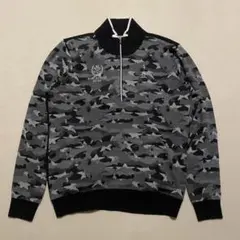 Munsingwear 迷彩柄 カモフラ　ハーフジップセーター