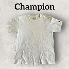 Champion メンズ 半袖シャツ Tシャツ ワンポイント (L) ホワイト系